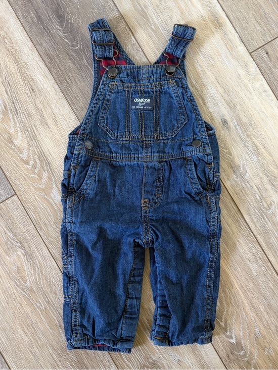 OshKosh B'gosh Other - OshKosh B'gosh Baby Buffalo Check Denim Overalls